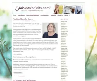 5Minutesforfaith.com(5 Minutes for Faith) Screenshot