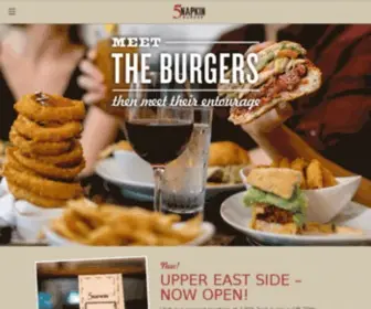 5Napkinburger.com(NYC Hamburger Restaurant & Bar) Screenshot