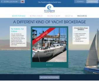 5Oceansmarinegroup.com(Boats for Sale) Screenshot