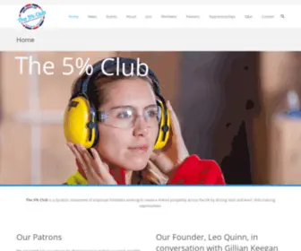 5Percentclub.org.uk(The 5% Club) Screenshot