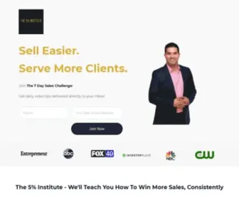 5Percentinstitute.com(Online Sales Training) Screenshot