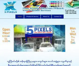 5Pixels.com.mm(5 Pixels Company) Screenshot