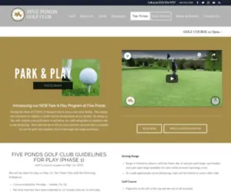 5Pondsgc.com(Five Ponds Golf Club) Screenshot