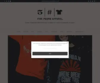 5Poundapparel.com(We have a simple concept) Screenshot