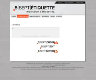 5Septetiquette.com(Imprimerie 5 Sept) Screenshot