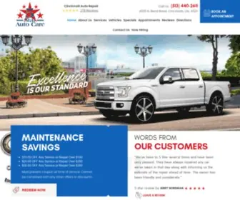 5Starautocarecincinnati.com(Cincinnati Auto Repair) Screenshot