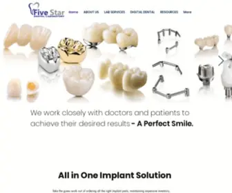 5Stardentallab.com(Dental Lab) Screenshot