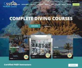 5Stardivers.com(Professional Diving Company) Screenshot