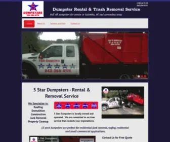 5Stardumpsters.com(Dumpster Rental) Screenshot