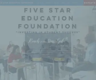 5Starfoundation.org(The Five Star Education Foundation) Screenshot