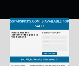 5Starspicks.com(5Starspicks) Screenshot