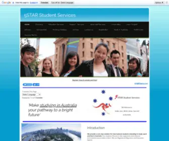 5Starss.com(Study Abroad in Australia) Screenshot