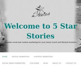 5Starstories.co(Start a 5 Star conversation with us) Screenshot