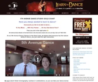 5Thavenuedance.com.au(Learn To Dance Gold Coast) Screenshot