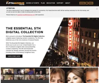 5Thavenue.org(Home \ 5th Avenue Theatre) Screenshot