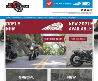5Thgearcycle.com(5th Gear Cycle is located in Broken Arrow) Screenshot