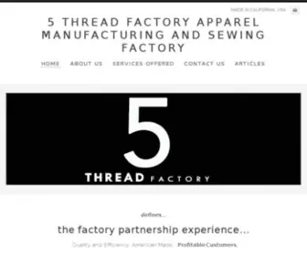 5Threadfactory.com(5Threadfactory) Screenshot