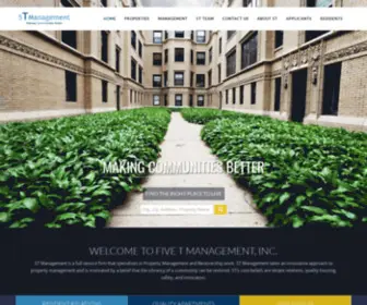 5Tmanagement.com(Apartments in Chicago) Screenshot