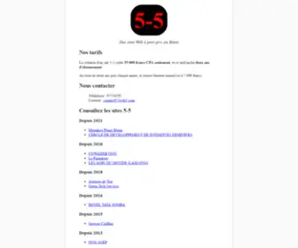 5Web5.com(Plateforme 5) Screenshot