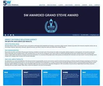 5WPR.com(5WPR was named PR Agency of the Year by American Business Awards. The NY PR firm) Screenshot