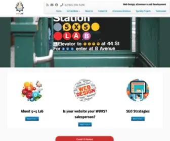 5X5Lab.com(Web Design and eCommerce Development) Screenshot