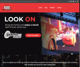 600Festival.com(Charlotte Speed Street Festival) Screenshot