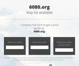 6080.org(Domain name is for sale) Screenshot