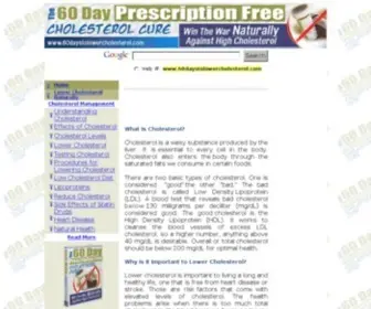 60Daystolowercholesterol.com(Lower cholesterol) Screenshot