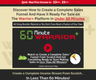 60Minute-Expert.com(60 Minute Warrior) Screenshot