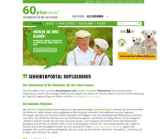 60Plusminus.de(Das Seniorenportal) Screenshot