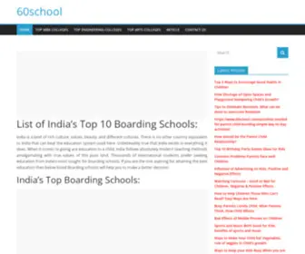 60School.com(India’s Top 10 Boarding Schools) Screenshot