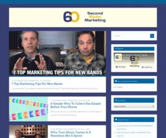 60Secondmusicmarketing.com(60 Second Music Marketing) Screenshot