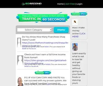 60Secondtraffic.com(60 Second Traffic) Screenshot