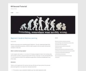 60Secondtutorial.com(Second Tutorial) Screenshot
