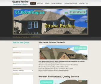 613Roofing.ca(Ottawa Roofing and Repair Quotes Estimates Contractor) Screenshot