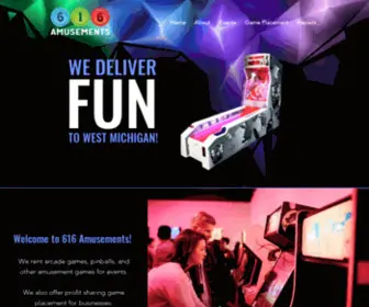 616Amusements.com(Arcade Rentals for Events) Screenshot