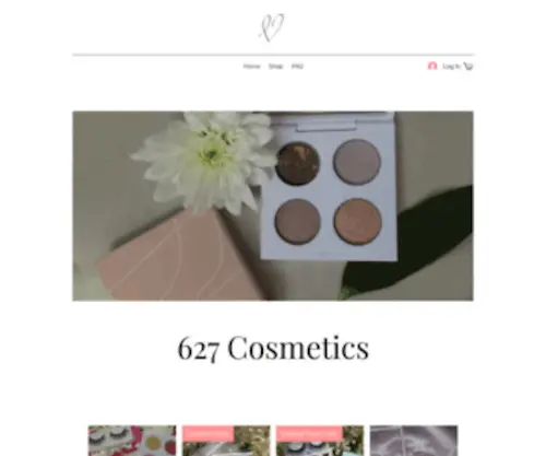 627Cosmetics.com(627 cosmetics) Screenshot