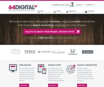 64Digital.co.uk(Web Design) Screenshot