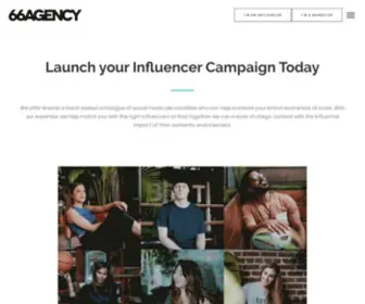 66Agency.com(Influencer Marketing) Screenshot