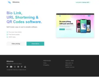 66Biolinks.com(Bio link & URL shortening tool) Screenshot