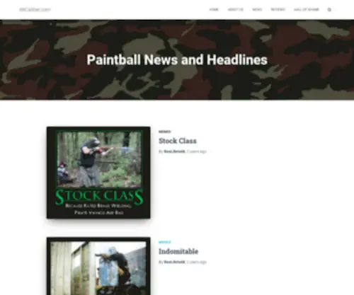 68Caliber.com(Paintball News and Headlines) Screenshot