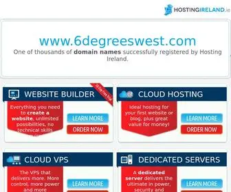 6Degreeswest.com(Your domain name has been successfully registered with Hosting Ireland) Screenshot