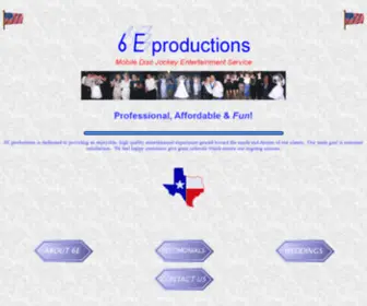 6E.com(Houston, Texas, DJ, Disc Jockey, Wedding Entertainment and Party MC also offering Karaoke Music, Featuring Neil O) Screenshot