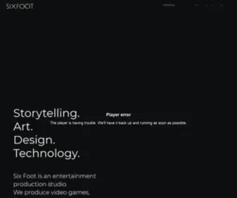 6FT.com(Storytelling.Art.Design.Technology. Six Foot) Screenshot