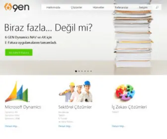 6Gen.com.tr(Microsoft Dynamics ERP Türkiye İş Ortağı) Screenshot