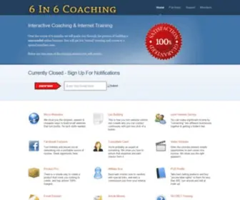 6IN6Coaching.com(Rapid Crush Inc) Screenshot