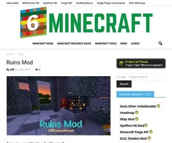 6Minecraft.net(Download Minecraft Mods and Resource Packs) Screenshot
