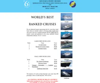 6STR.com(Luxury Cruises and World Cruises by Six Star) Screenshot