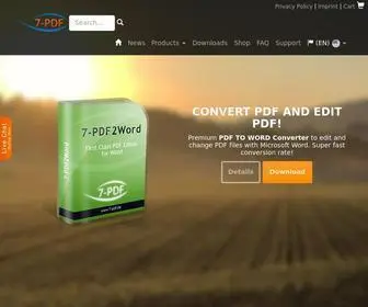 7-PDF.com(Create pdf and edit pdf files for free) Screenshot