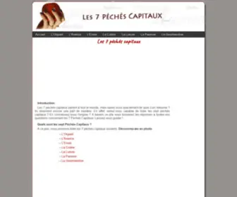 7-Peches-Capitaux.fr(7 péchés capitaux) Screenshot